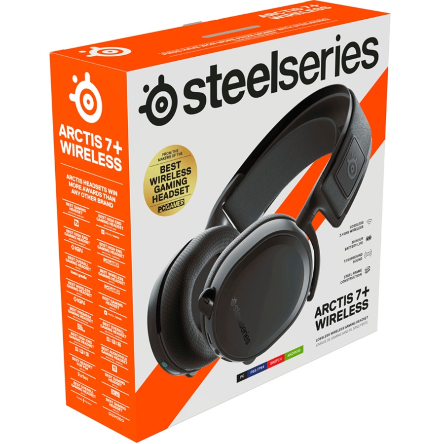 SteelSeries Arctis 7+ Wireless Gaming Headset Headphones Microphone PC XBOX PS5 Switch