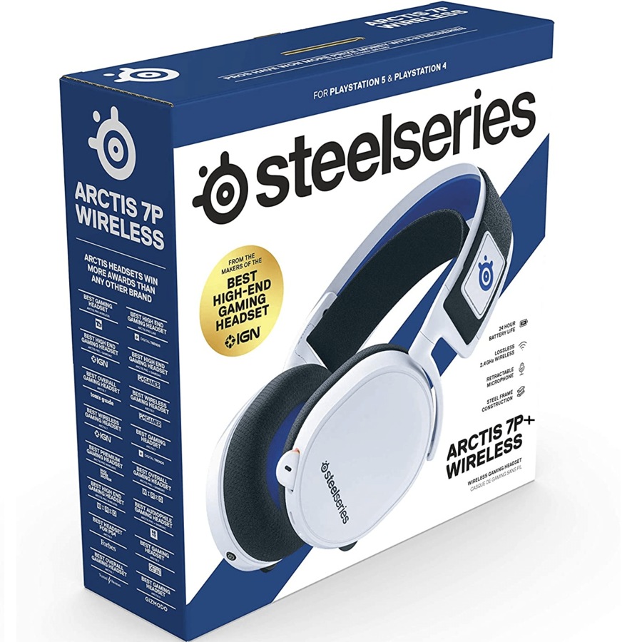 SteelSeries Arctis 7P+ Wireless Gaming Headset Headphones Microphone PS4 PS5 Playstation