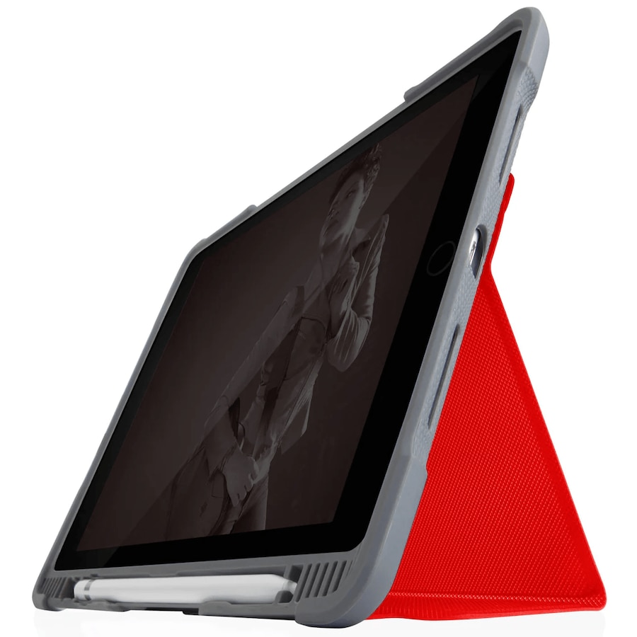 STM Dux Plus Duo Case iPad 10.2" 9th/8th/7th Gen Cover Red