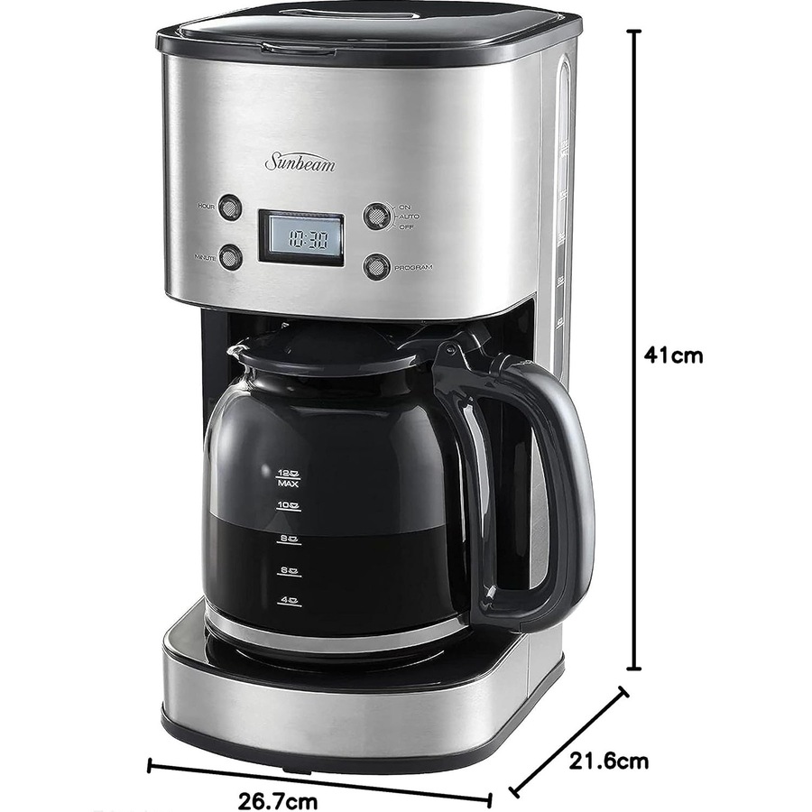 Sunbeam Drip Coffee Machine Auto Brew Stainless Steel