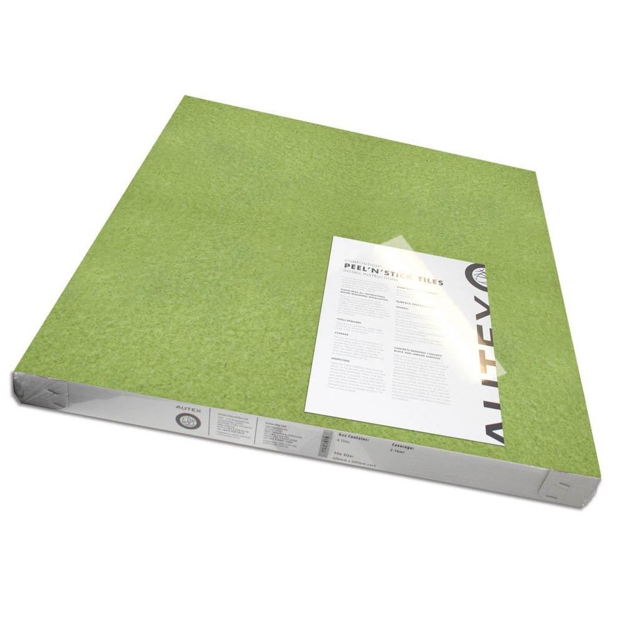 Visionchart Autex Acoustic Fabric Peel N Stick Tiles 600 X 600Mm Lime Pack 6