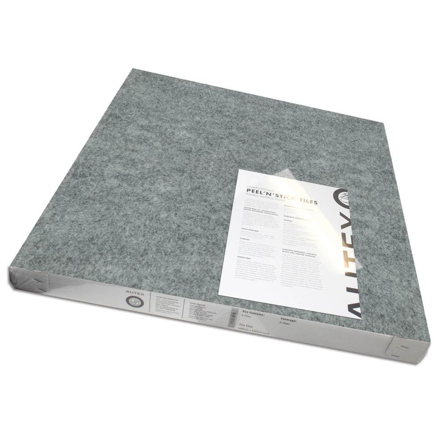 Visionchart Autex Acoustic Fabric Peel N Stick Tiles 600 X 600Mm Silver Pack 6