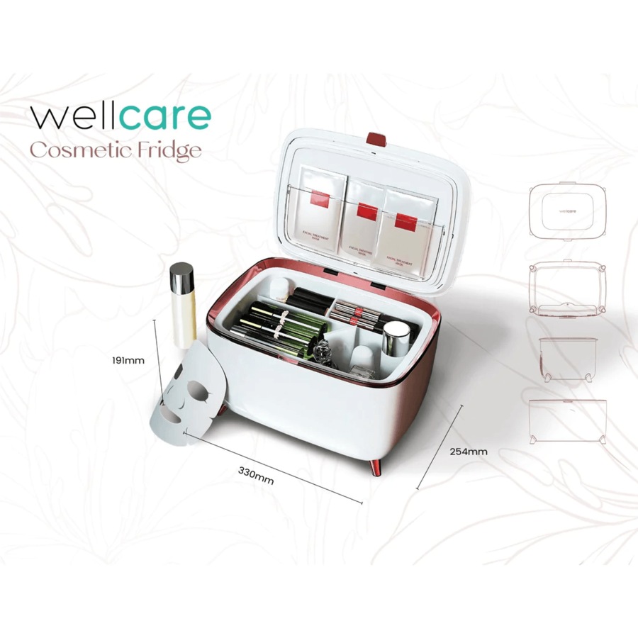 Wellcare Make Up Cosmetic Fridge 6 Litre 330x254x191mm