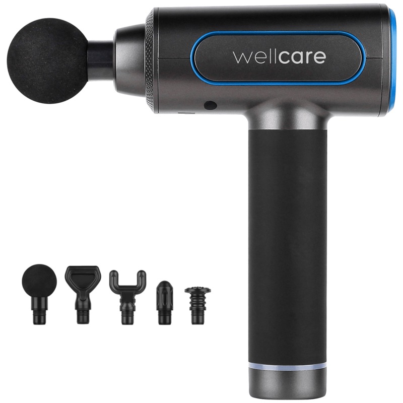 Buy Wellcare Percussion Muscle Pro Massage Gun Portable Black MyDeal
