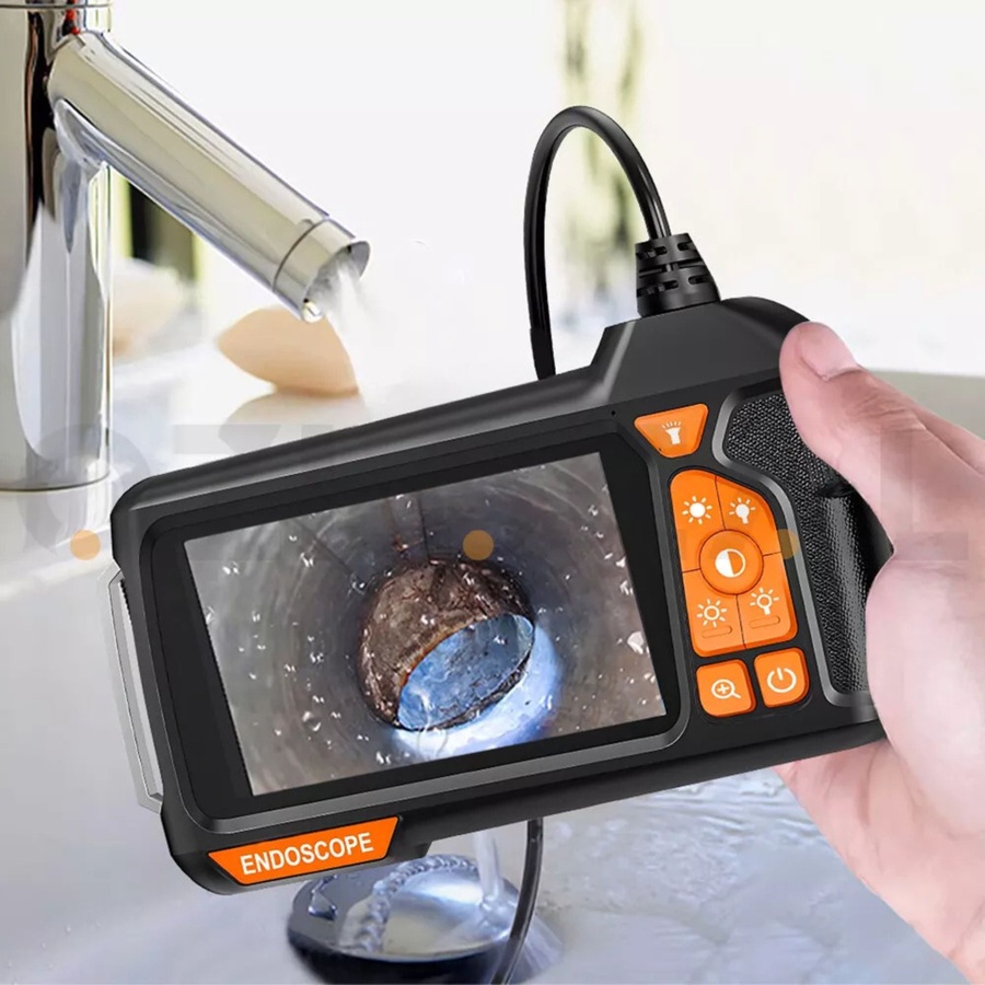 1080P 4.3 Inch Screen Industrial Endoscope 5.5mm Lens Inspection Camera Borescope 2m