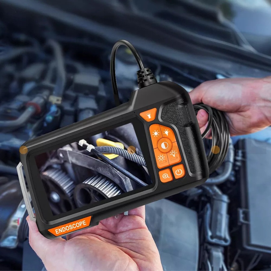 1080P 4.3 Inch Screen Industrial Endoscope 5.5mm Lens Inspection Camera Borescope 2m