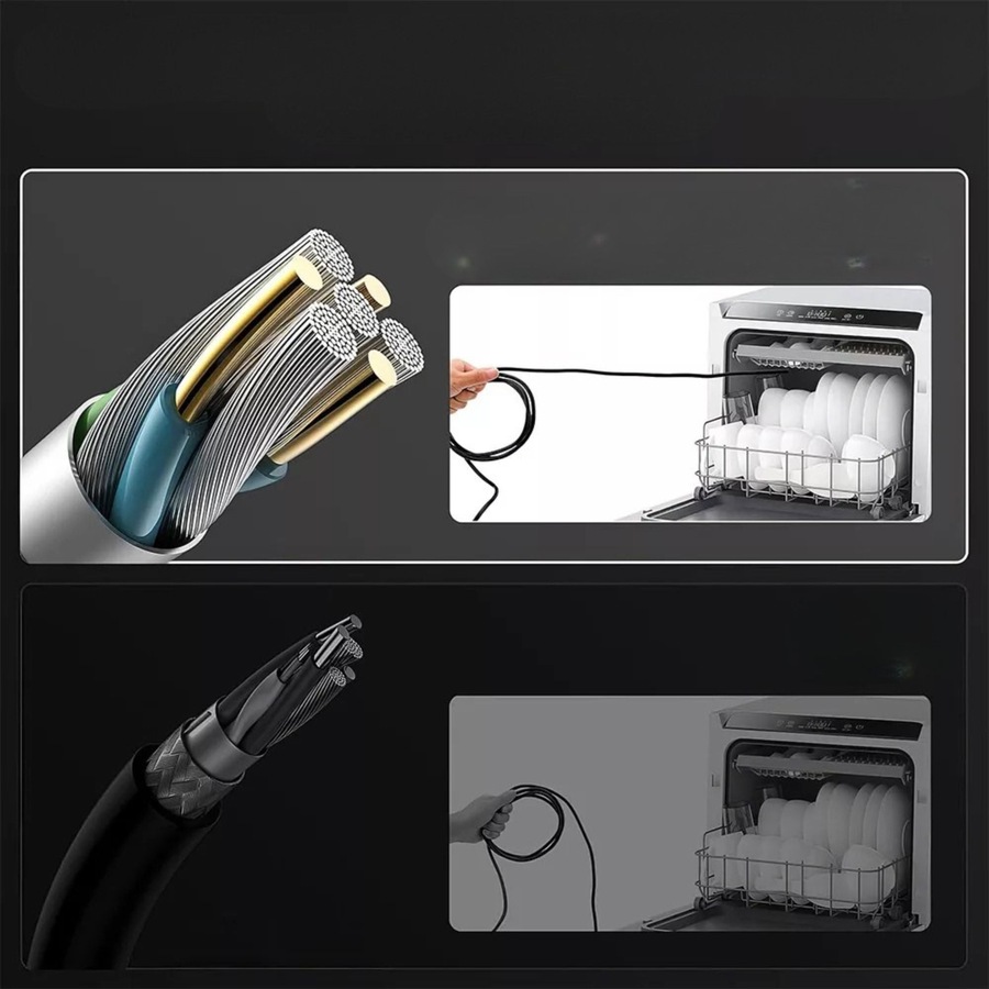 1080P 4.3 Inch Screen Industrial Endoscope 5.5mm Lens Inspection Camera Borescope 2m