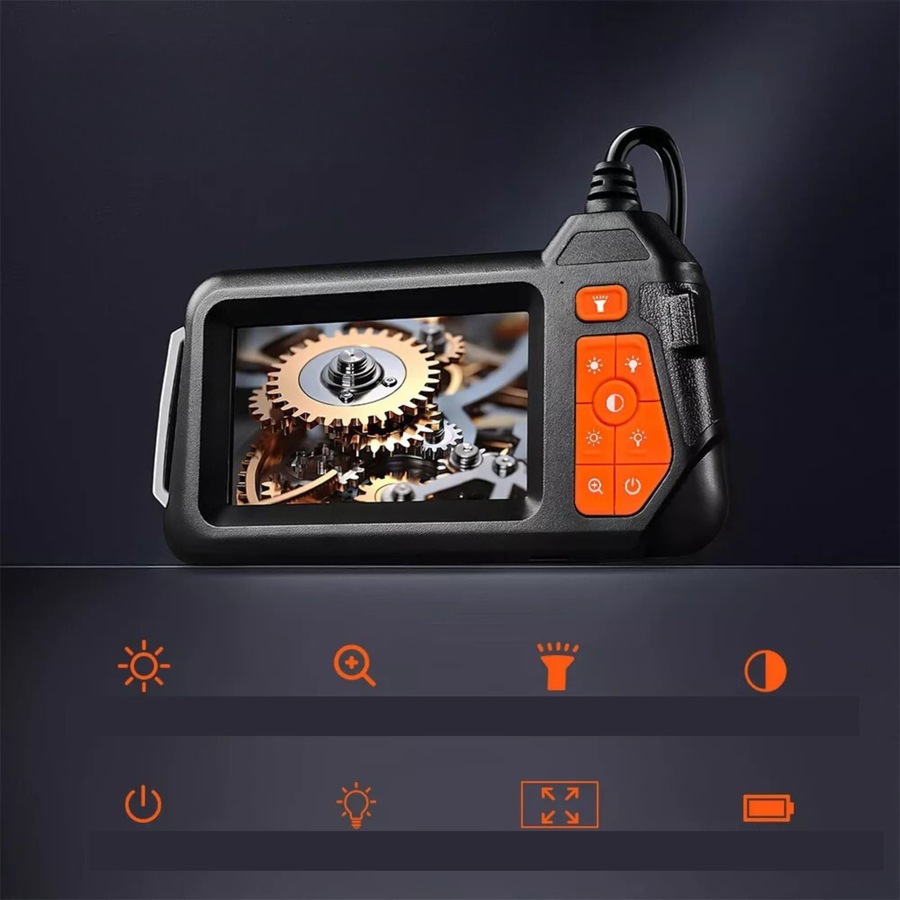 1080P 4.3 Inch Screen Industrial Endoscope 5.5mm Lens Inspection Camera Borescope 2m