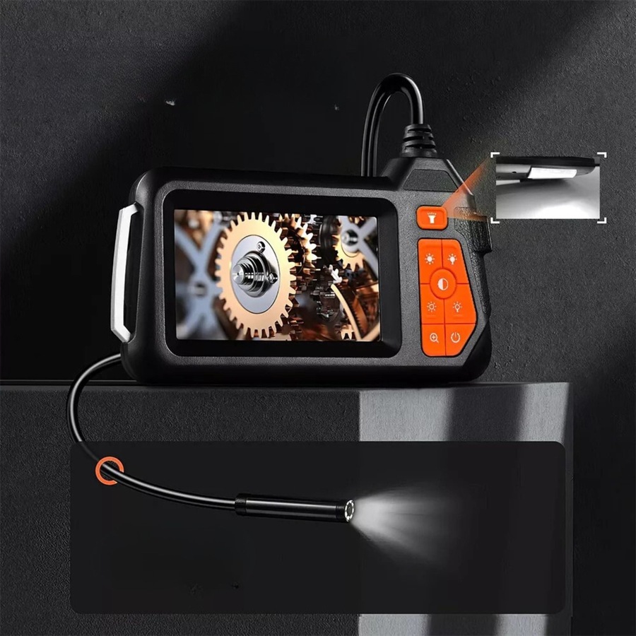 1080P 4.3 Inch Screen Industrial Endoscope 5.5mm Lens Inspection Camera Borescope 2m