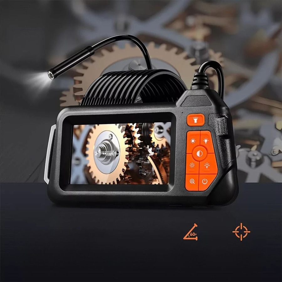 1080P 4.3 Inch Screen Industrial Endoscope 5.5mm Lens Inspection Camera Borescope 2m