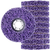125mm Medium Grit Poly Strip Disc Wheel Paint Rust Removal Clean And Strip - 10pcs