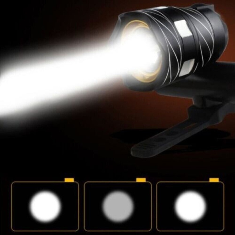 15000LM Bike Light Front Back Headlight Bicycle LED Rechargable USB Waterproof