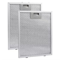 2x Filter For Range Hood Aluminized Grease Parts Replacement Silver 320X260x9mm