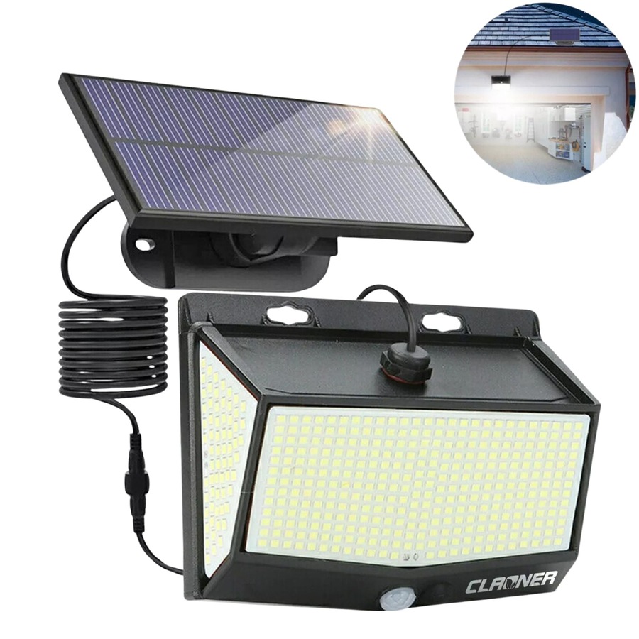 468 LED Solar Flood Light Motion Sensor Security Wall Yard Garden Outdoor Lamp