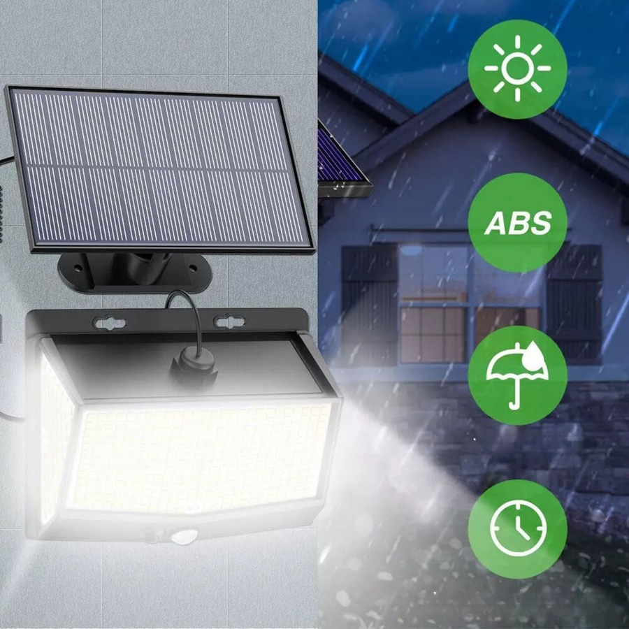 468 LED Solar Flood Light Motion Sensor Security Wall Yard Garden Outdoor Lamp