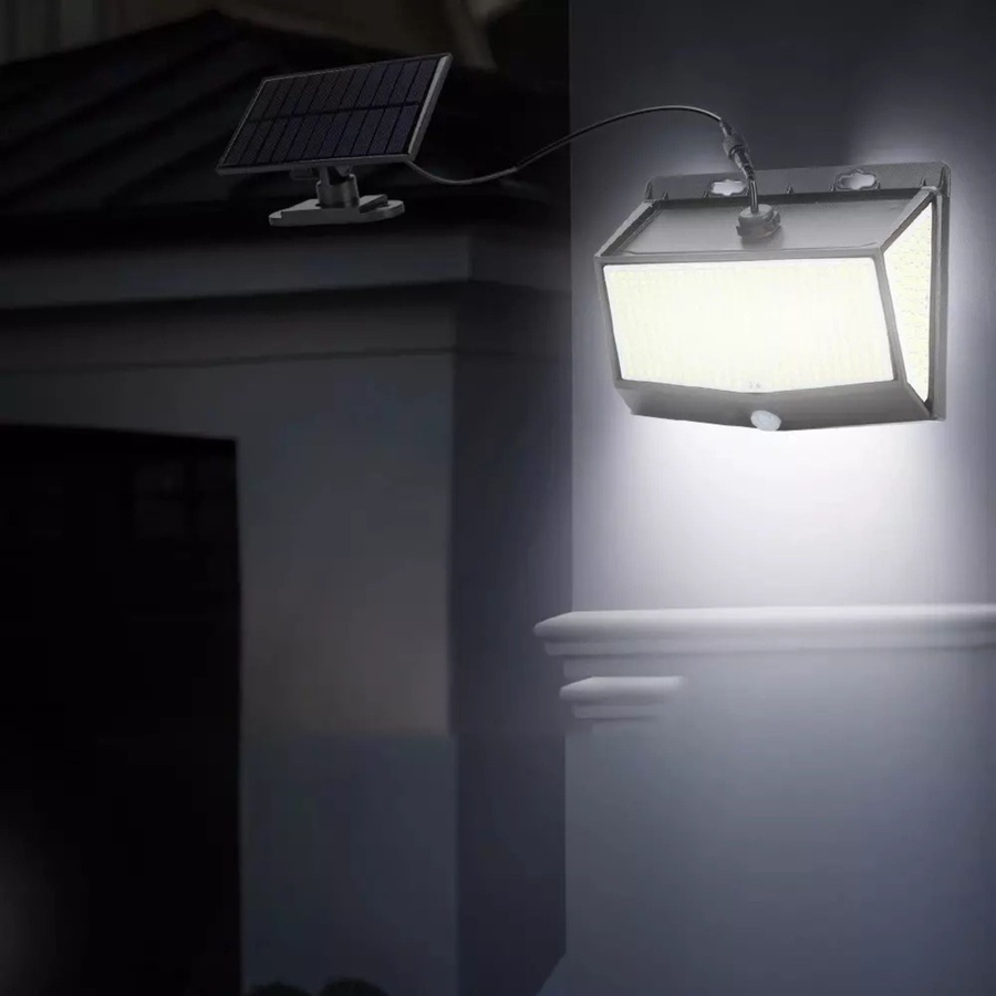 468 LED Solar Flood Light Motion Sensor Security Wall Yard Garden Outdoor Lamp
