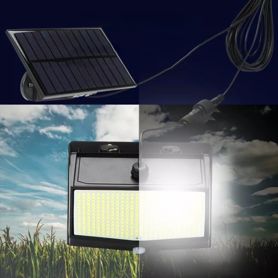 468 LED Solar Flood Light Motion Sensor Security Wall Yard Garden Outdoor Lamp