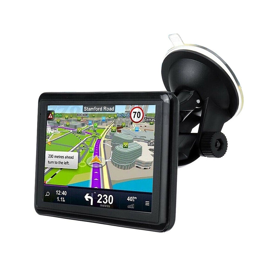 4G Car LCD Navigation GPS Navigator Speedcam Sat Nav Lifetime Map MP3 - 5in