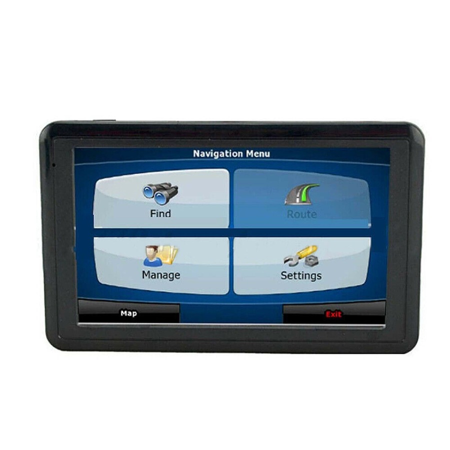 4G Car LCD Navigation GPS Navigator Speedcam Sat Nav Lifetime Map MP3 - 5in