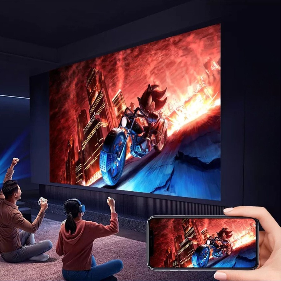 4K 1080P Mini Portable LED Projector Wifi Bluetooth Android Smart Home Projector