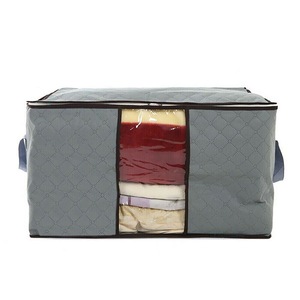 4x Clothes Quilt Blanket Storage Bag Fabric Organizer Foldable Zipper Bags Box