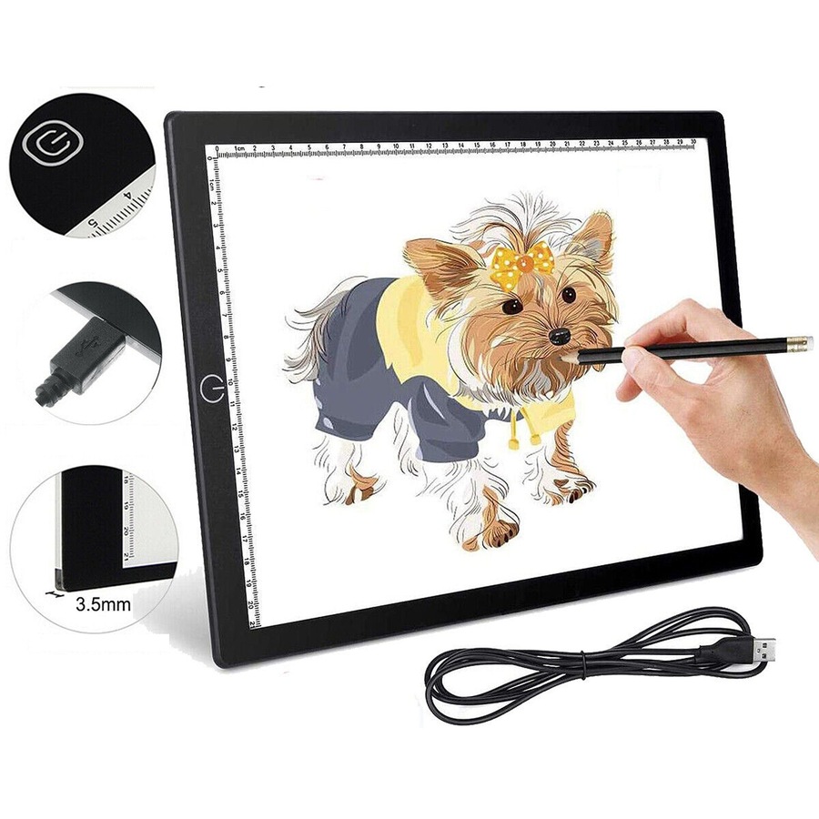 A3 LED Dimmable Tracing Light Box Drawing Board Art Design Pad Copy Lightbox