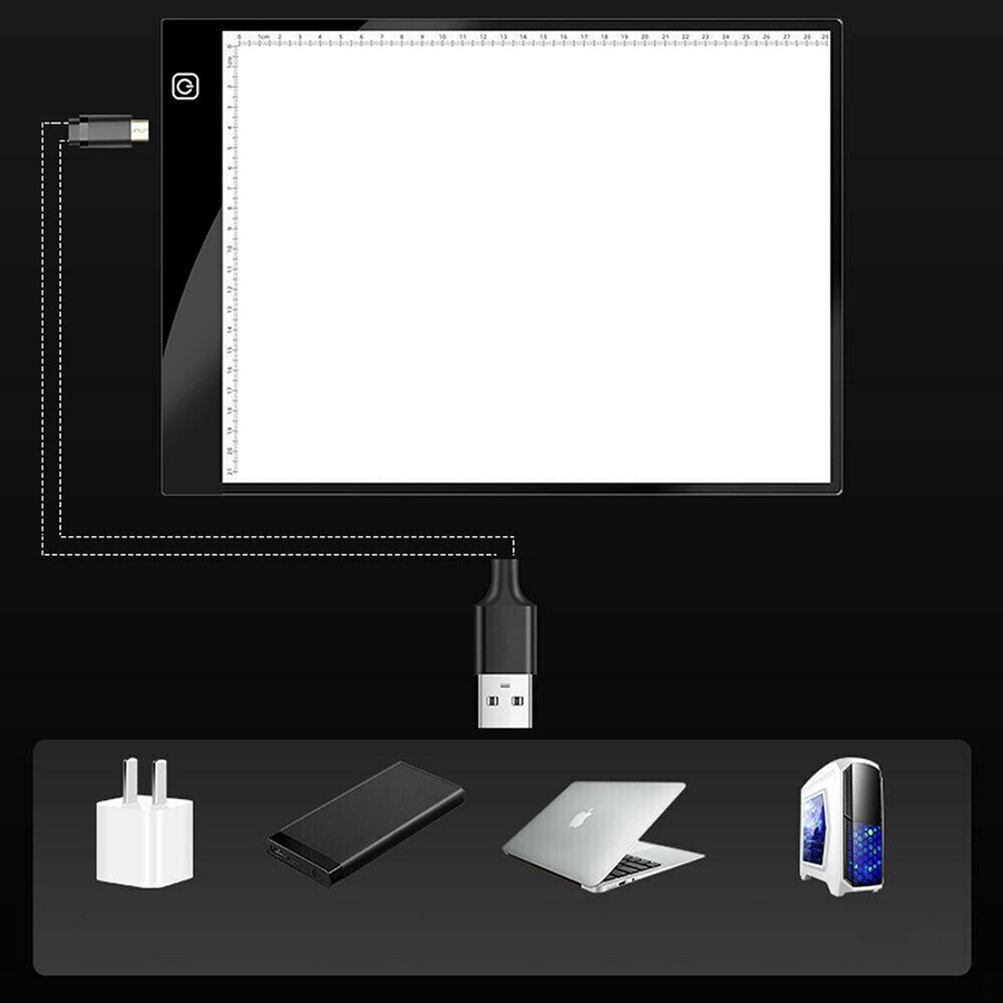 A3 LED Dimmable Tracing Light Box Drawing Board Art Design Pad Copy Lightbox