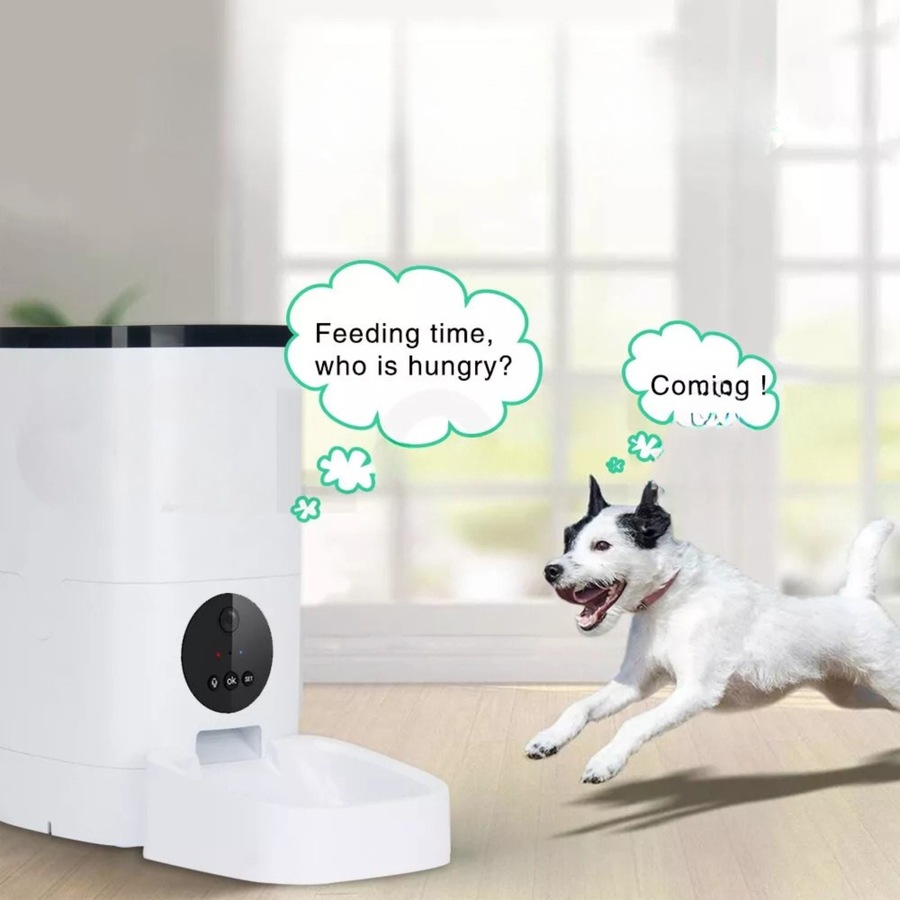 Auto Pet Feeder Automatic Video Camera Cat Dog Smart Hd Wifi App Food Dispenser