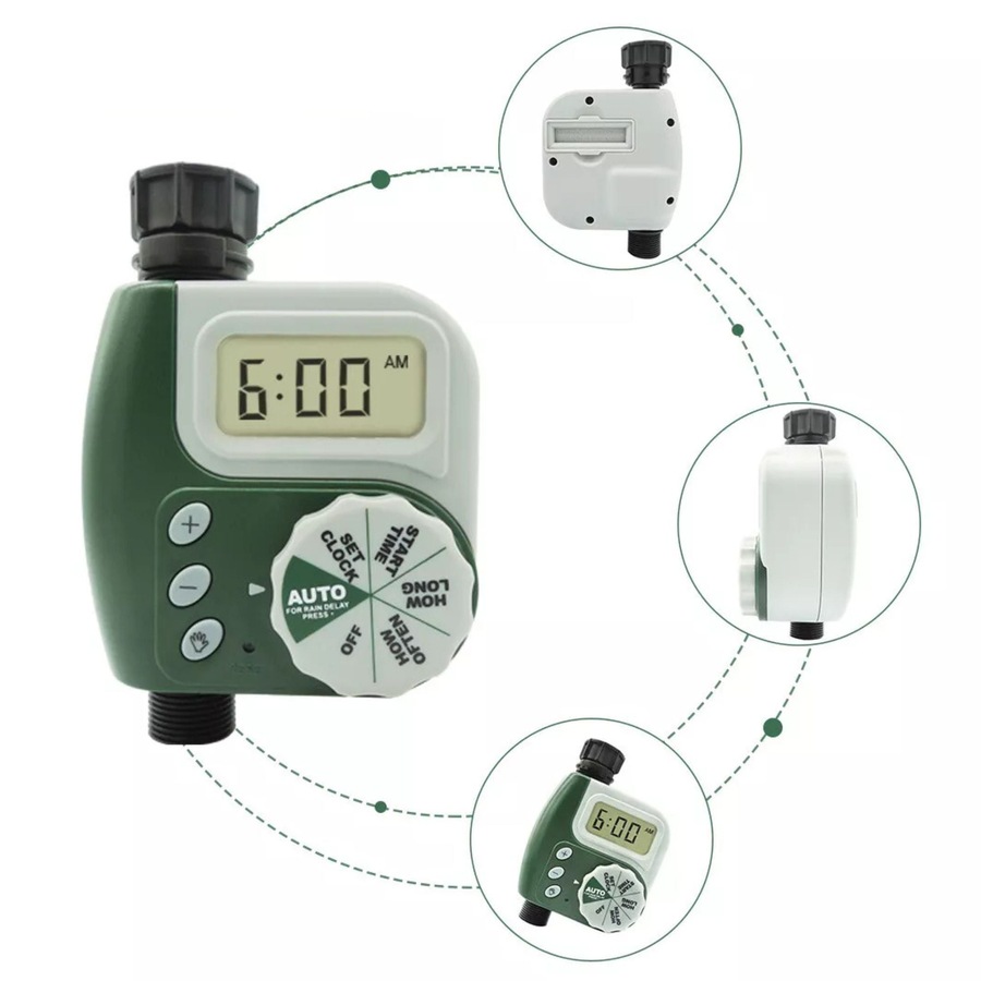 Automatic Irrigation Controller Water Timer Digital Tap Garden Watering System