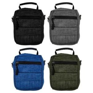 Bag Cross Body Adjustable Shoulder 3 Zipper Design Multiple Pockets - 2x