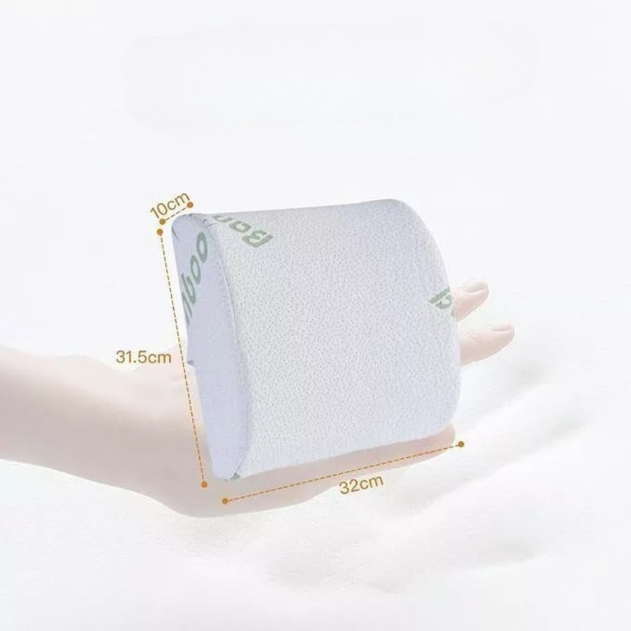 Bamboo Lower Back Support Chair Seat Cushion Posture Pillow Lumbar