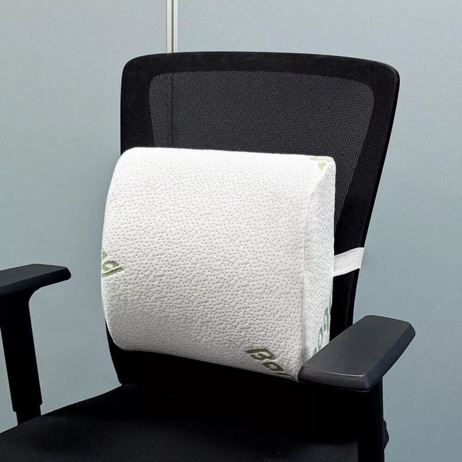 Bamboo Lower Back Support Chair Seat Cushion Posture Pillow Lumbar