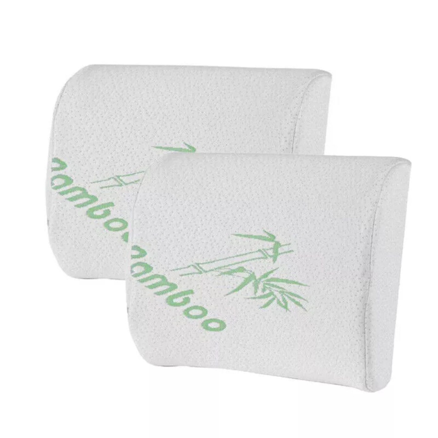 Bamboo Lower Back Support Chair Seat Cushion Posture Pillow Lumbar