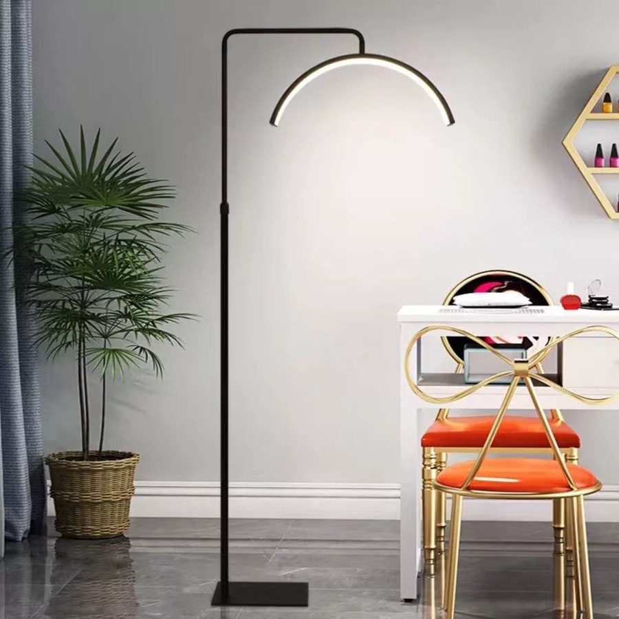 Beauty Half Moon Floor Fill Lamp LED Lash Light for Salon Eyelash Makeup