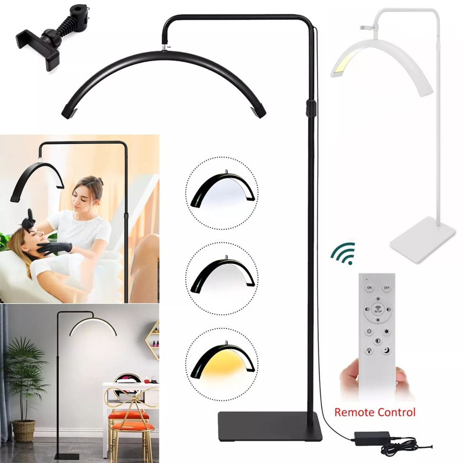 Beauty Half Moon Floor Fill Lamp LED Lash Light for Salon Eyelash Makeup