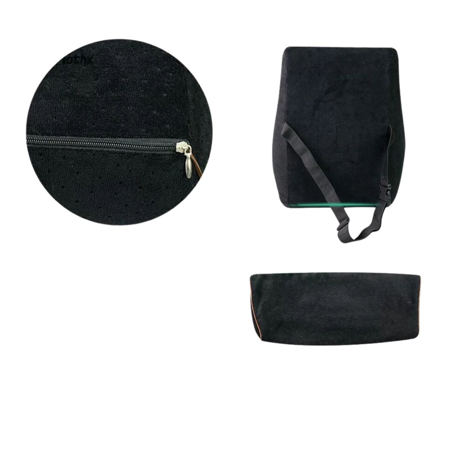 Black Memory Foam Lumbar Back Support Cushion Pillow Home Car Office Seat Chair