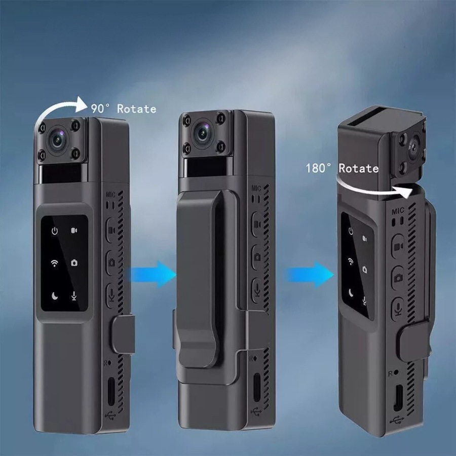 Body Camera 1080P Portable Night Vision Cam Video Recorder