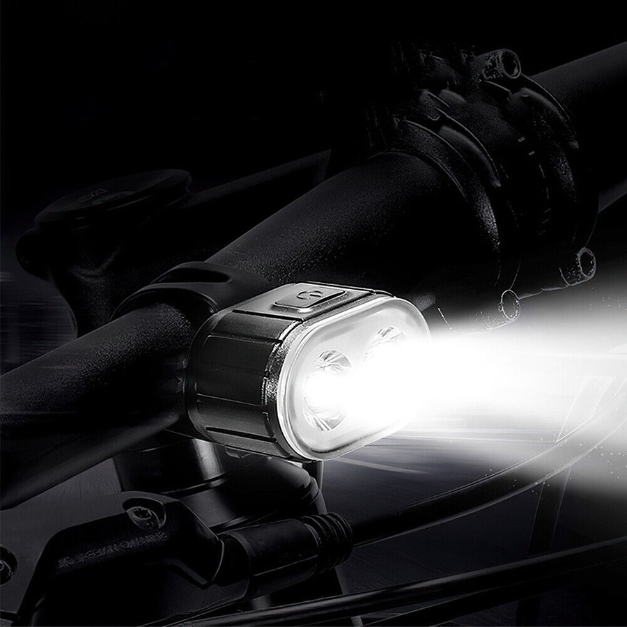 Bright LED Bike Lights Set USB Rechargeable Front Rear Mountain Bicycle Light