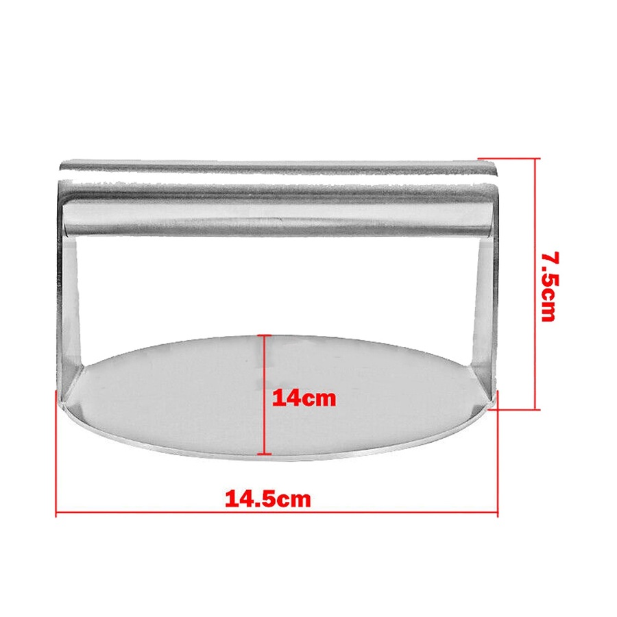 Burger Press Meat Smasher Hamburger No-Rust Steak for Griddle Accessory Home BBQ