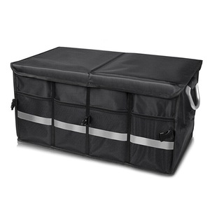 Car Organiser Boot Partition Collapsible Storage Box Large Trunk Bag Pocket - 55L