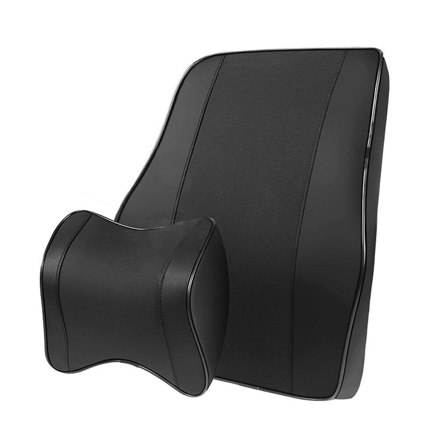 Car Seat Memory Foam Lumbar Back Pillow Support Back Cushion Neck Pillow Cushion