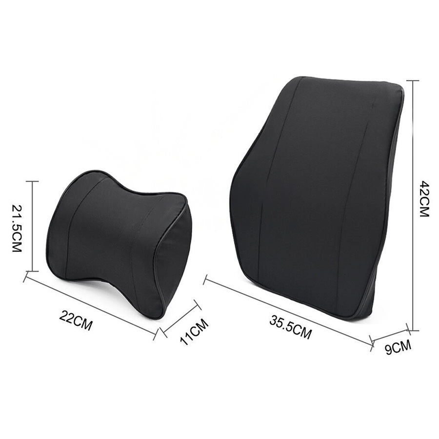 Car Seat Memory Foam Lumbar Back Pillow Support Back Cushion Neck Pillow Cushion