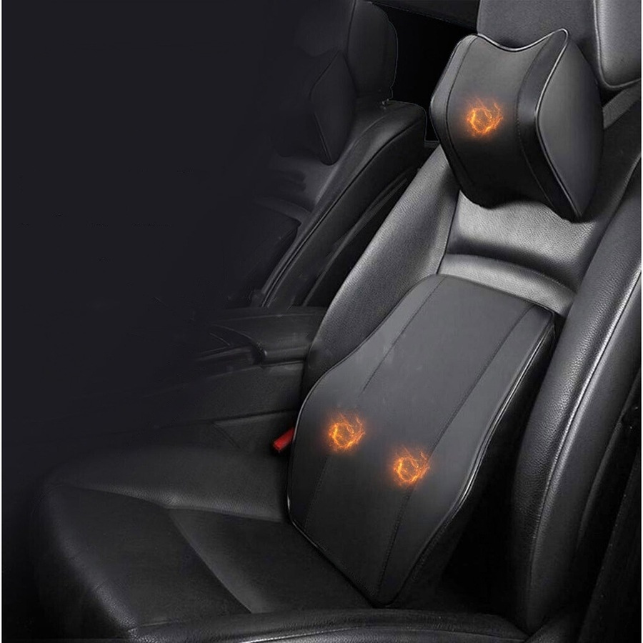 Car Seat Memory Foam Lumbar Back Pillow Support Back Cushion Neck Pillow Cushion