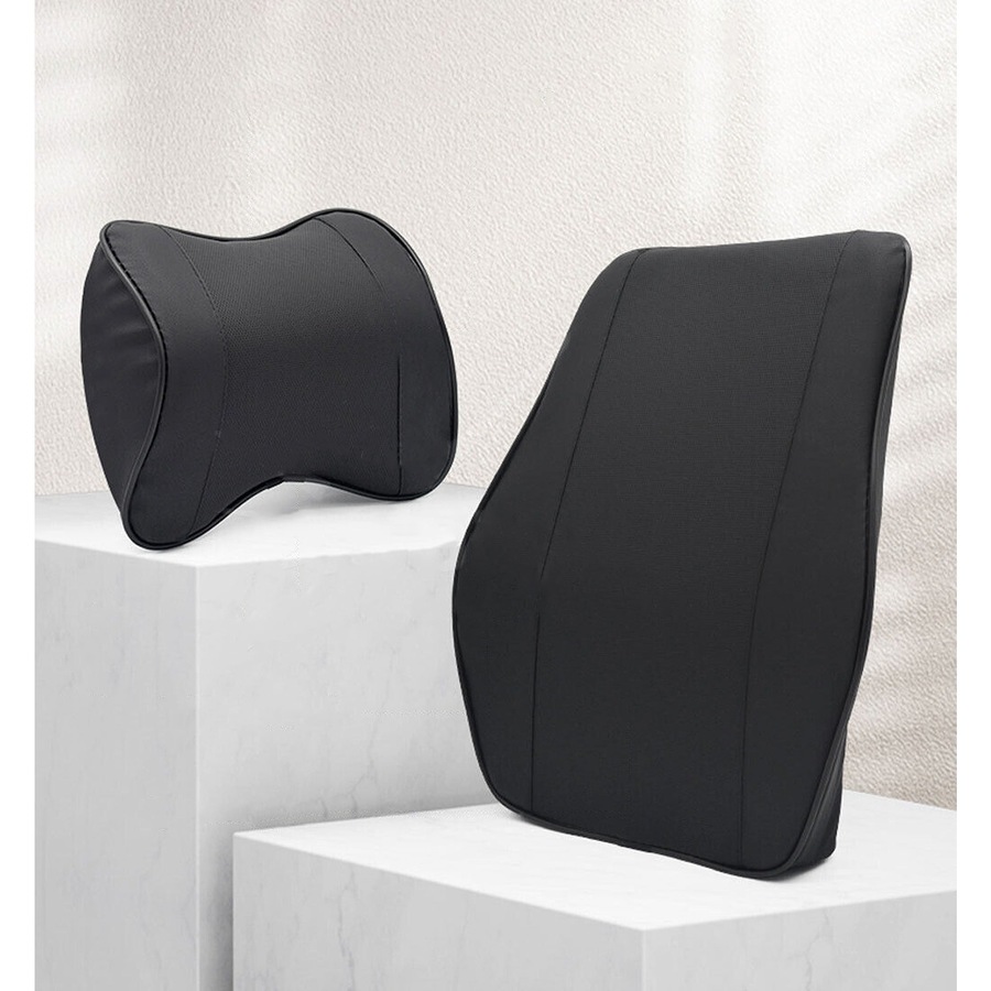 Car Seat Memory Foam Lumbar Back Pillow Support Back Cushion Neck Pillow Cushion