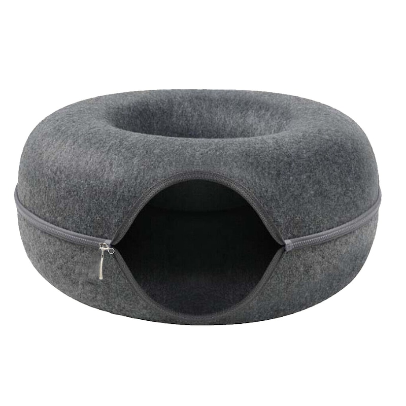 Buy Cat Tunnel Bed Felt Pet Puppy Nest Cave House Interactive Play Toy ...