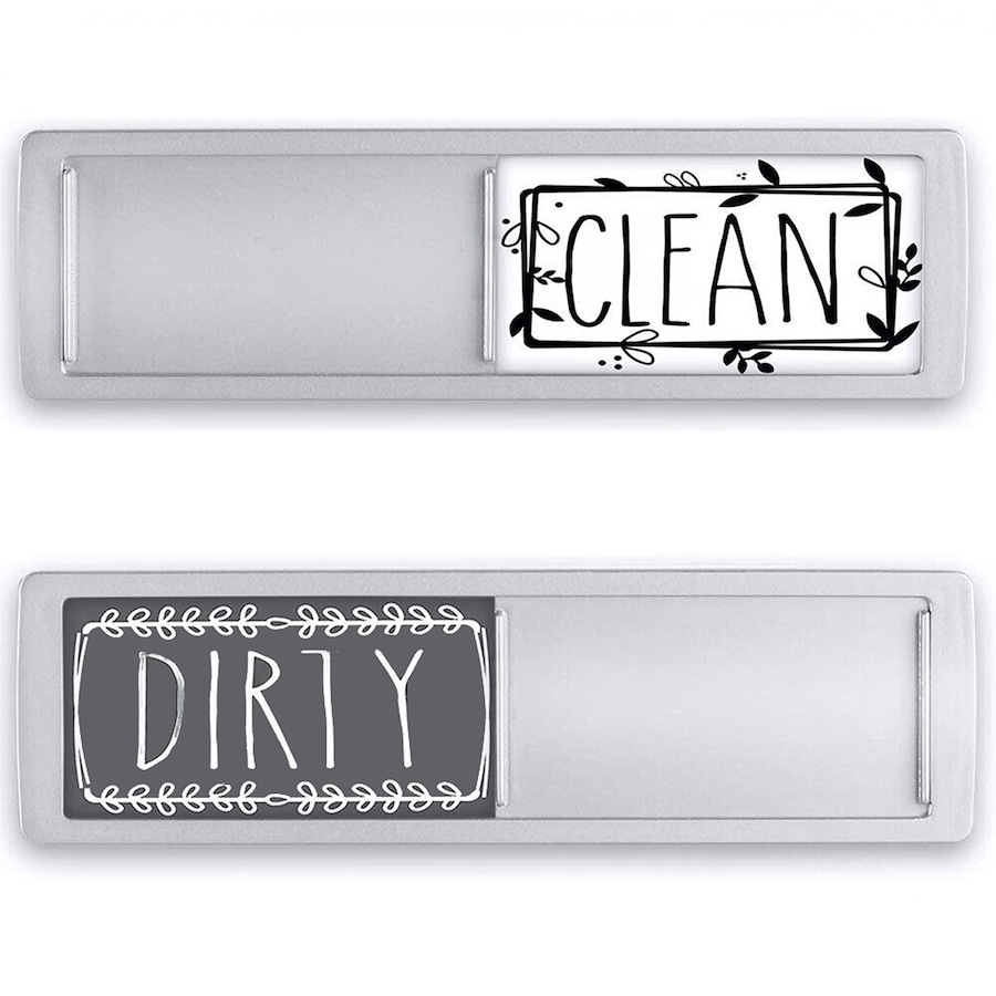 Clean Dirty Dishwasher Magnet Indicator Sign Non-Scratch Simple Sliding Kitchen