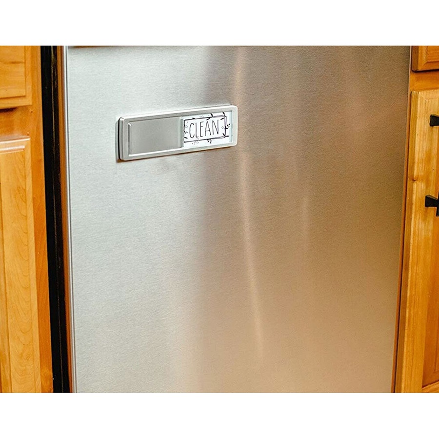 Clean Dirty Dishwasher Magnet Indicator Sign Non-Scratch Simple Sliding Kitchen