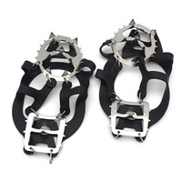 Climbing Crampons 18 Studs Snow Ice Claw Wear Resistant Winter Outdoor Equipment