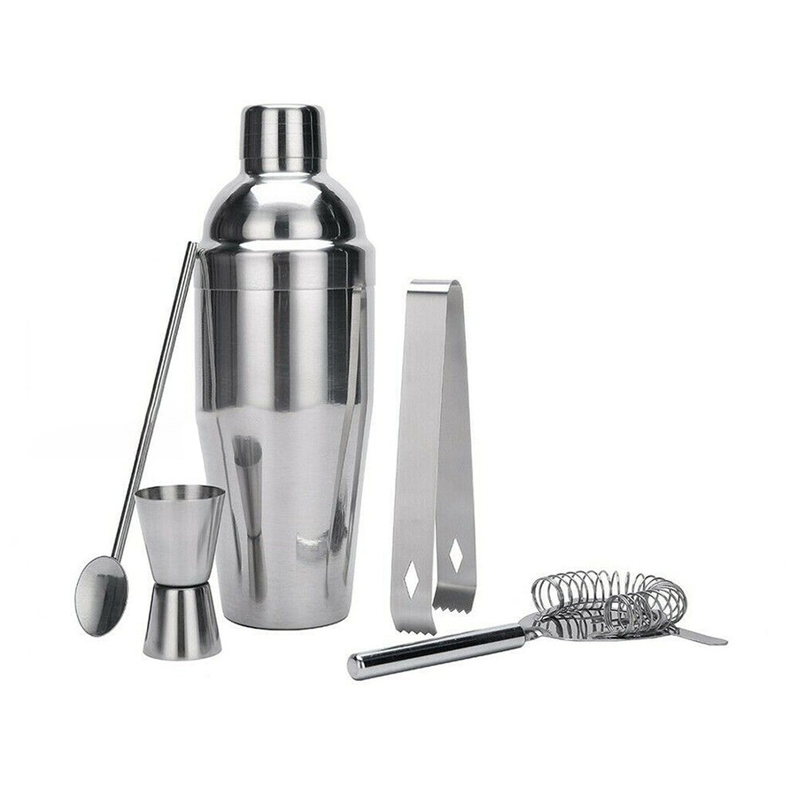 Cocktail Shaker Set Maker Mixer Martini Spirits Bar Strainer Bartender Kit - 750ML