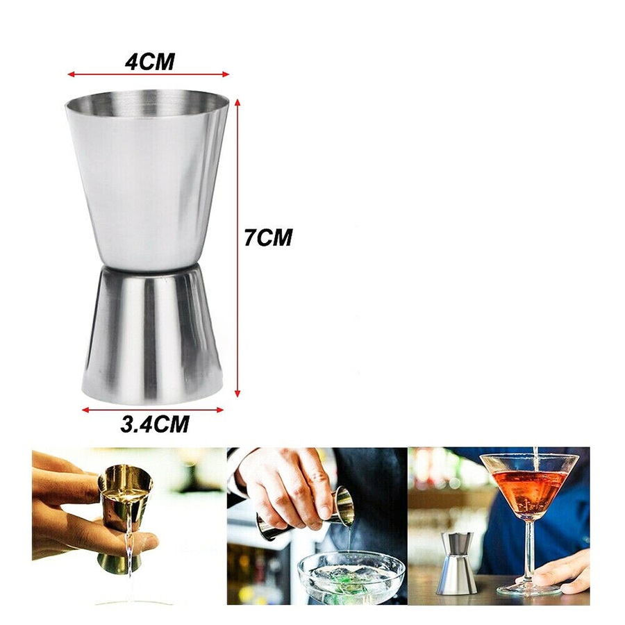 Cocktail Shaker Set Maker Mixer Martini Spirits Bar Strainer Bartender Kit - 750ML